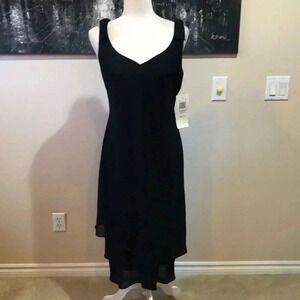 NWT Ultra Dress New York Sheer Soft Ruffled Layered Hem w/Bow on Shoulders-10